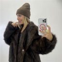 pelliccia foderata wrap